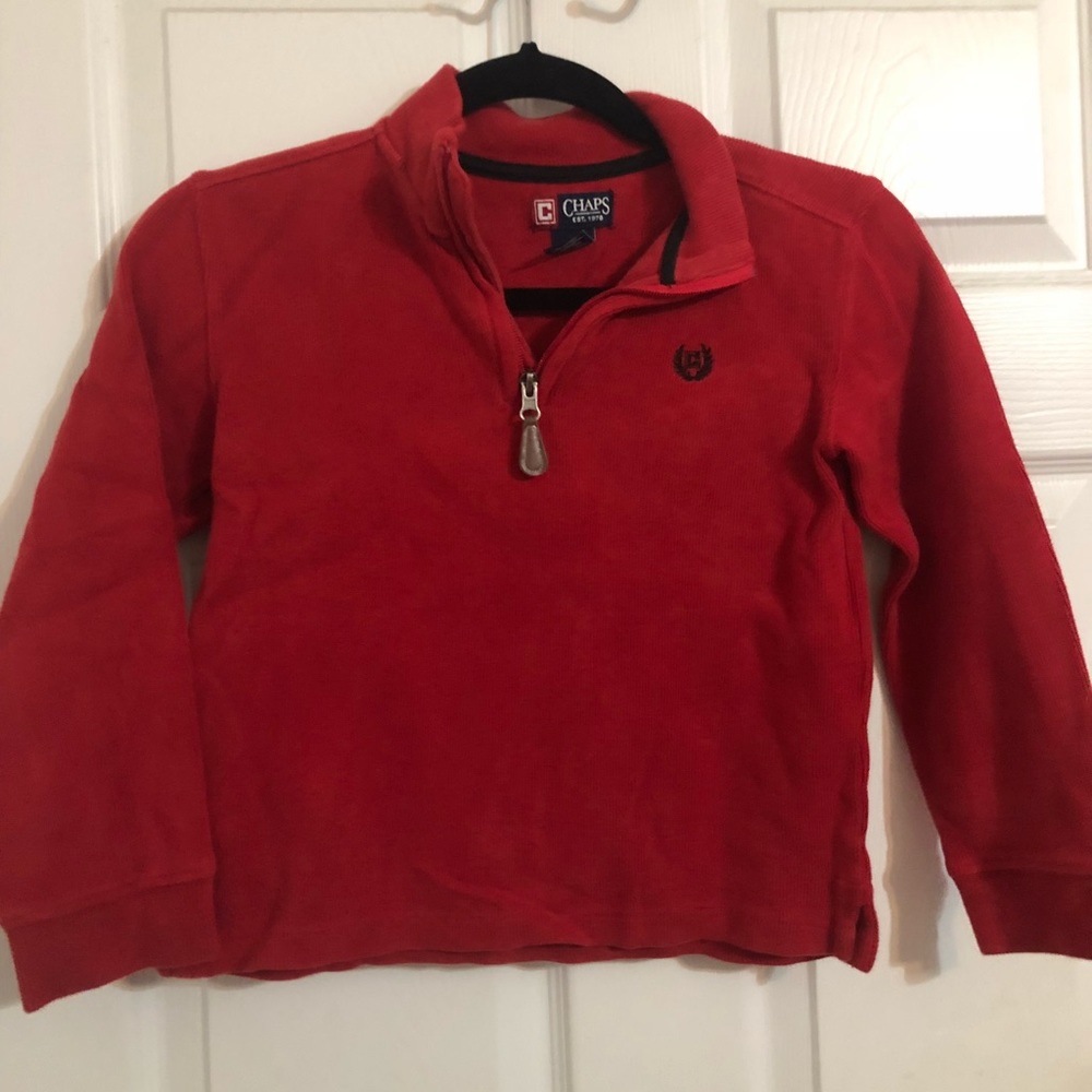 chaps boys half zip